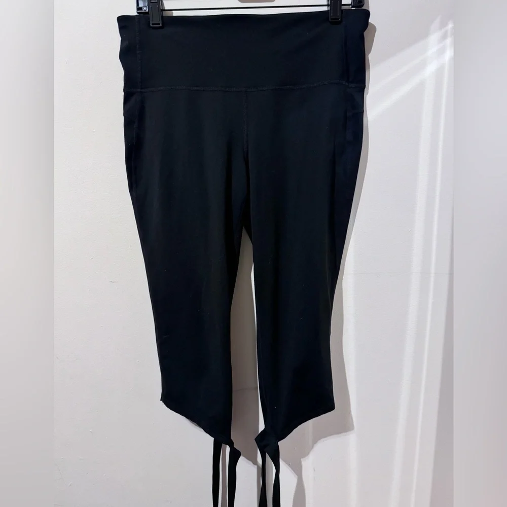 GapFit Blackout gFast high rise barre strap leggings petite large - Picture 9 of 13